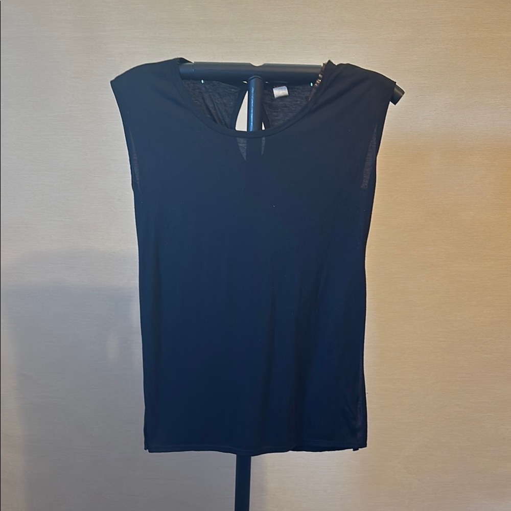 Blush Midnight Black Sleeveless Tee